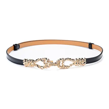 VINEY Split Cow Leather Belts Women's Width 1.4