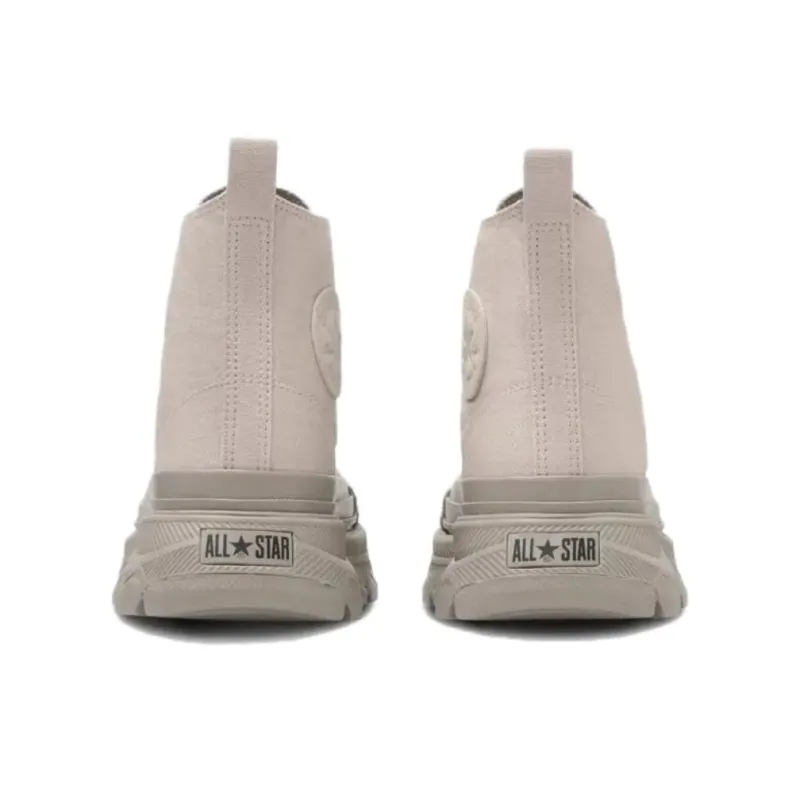 Converse All Star Trekwave Anti Slip Wear Resistant High Top Canvas Shoes Unisex Linen Brown-4