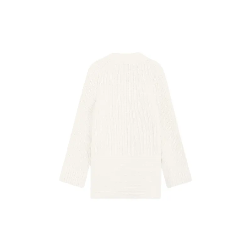 WE11DONE Long Sleeved Dress Women's Ivory-1