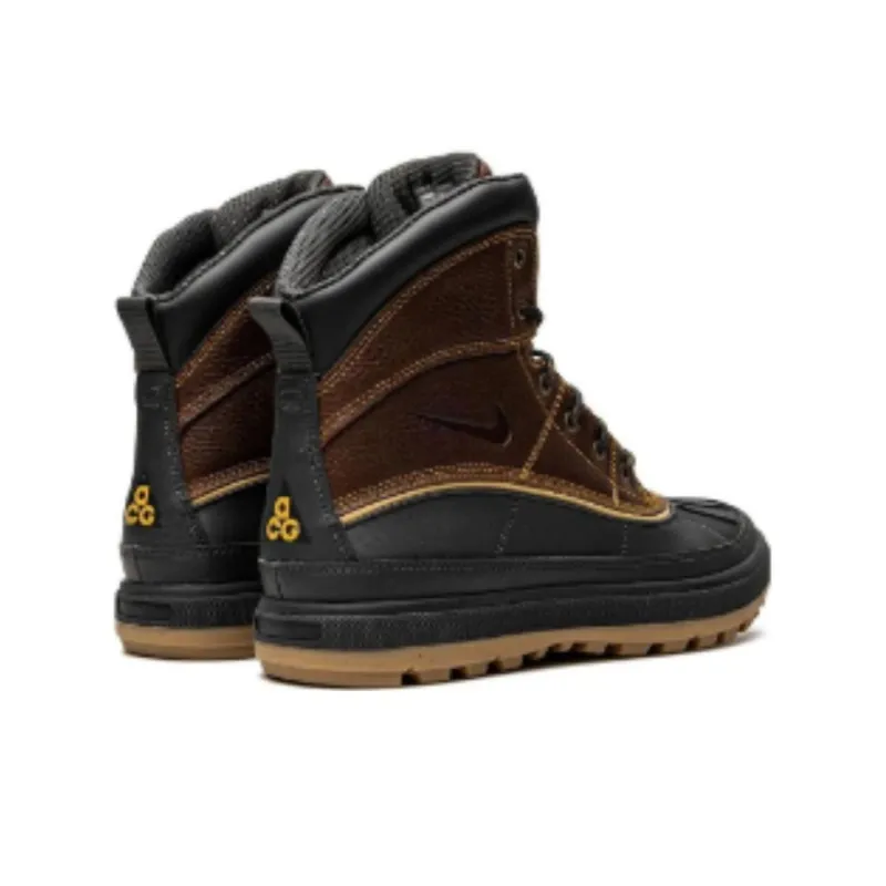Nike Woodside 2 Cushioning Wear-Resistant Mid-Top Skateboard Shoes Women's Brown Black-3