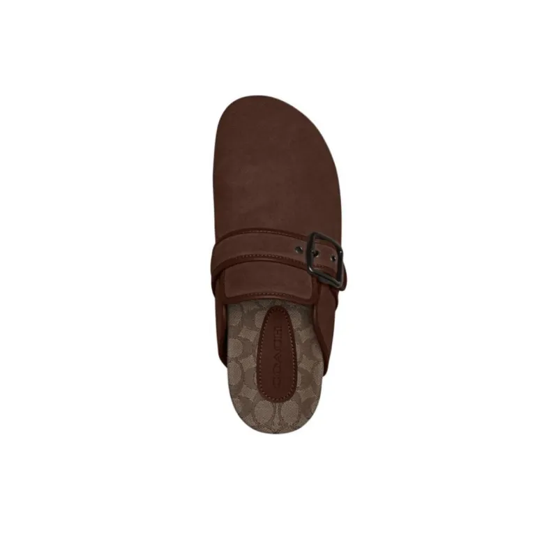 COACH Closed Toe Slippers Men's Dark Brown-3