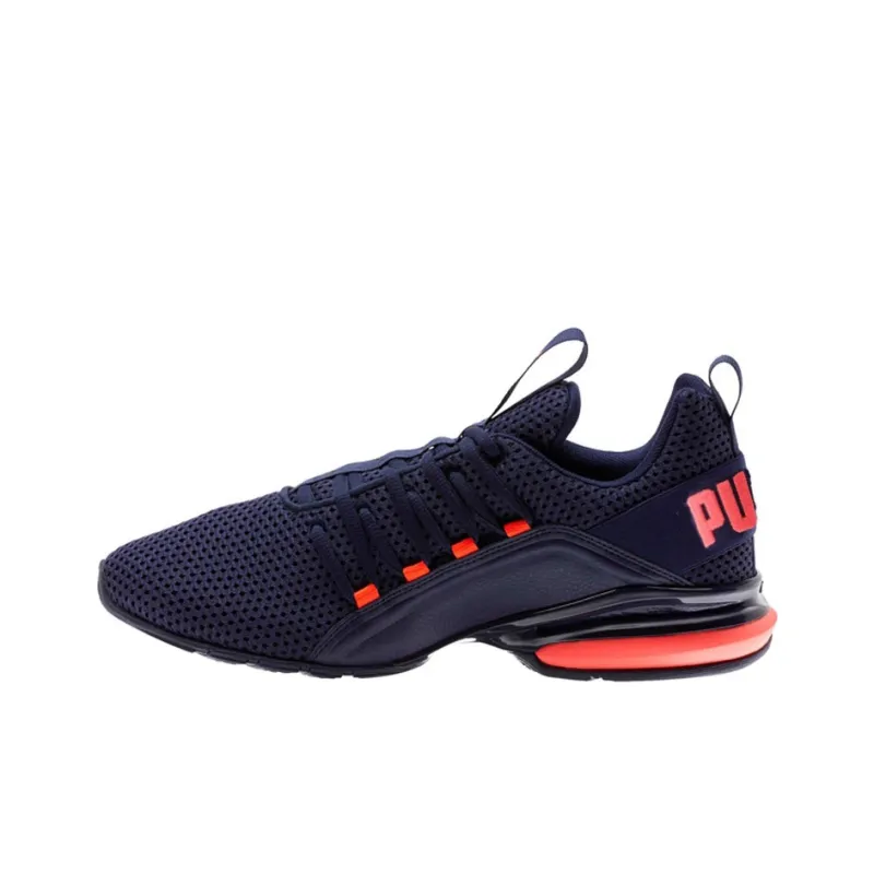 PUMA Axelion Anti-Slip Wear-Resistant Low-Top Running Shoes Men's Dark Blue-0