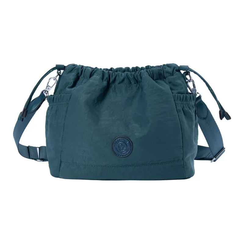 LEFF Recycled Material Crossbody Bag Regular Women's Denim Blue/Chestnut Brown/Lake Blue/Classic Black/White Hat Gray-6