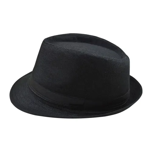 Lanza Sun Protection Breathable Straw Hat With Linen-Like Beach Style British Vintage Small Top Hat Unisex