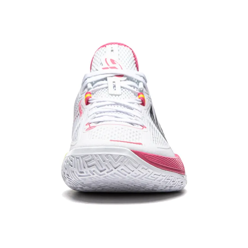 LiNing Speed 2.0 Low-Top Basketball Shoes Men's White Black Red-4