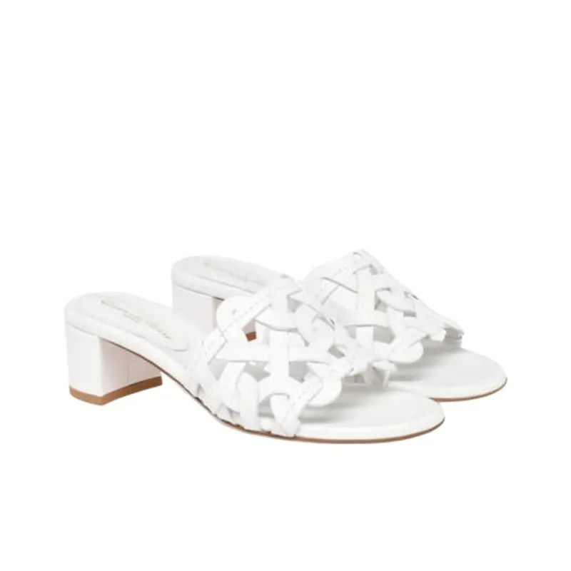 GIANVITO ROSSI Slide Slippers 4.5cm Women's White-2