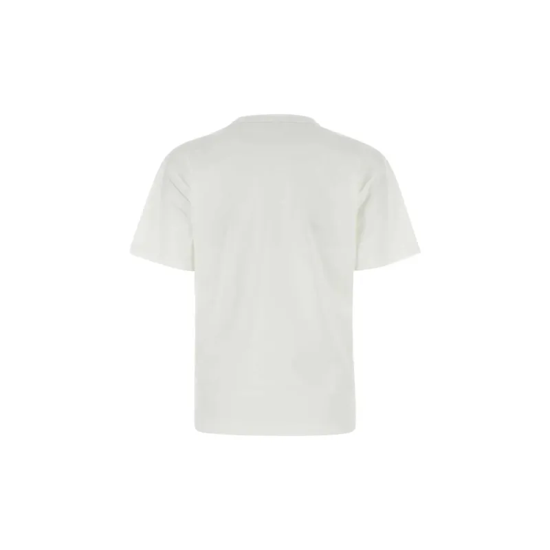Alexander Wang Essential Jersey Puff Logo Short Sleeve Tee White-1