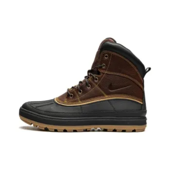 Nike Woodside 2 Cushioning Wear-Resistant Mid-Top Skateboard Shoes Women's Brown Black
