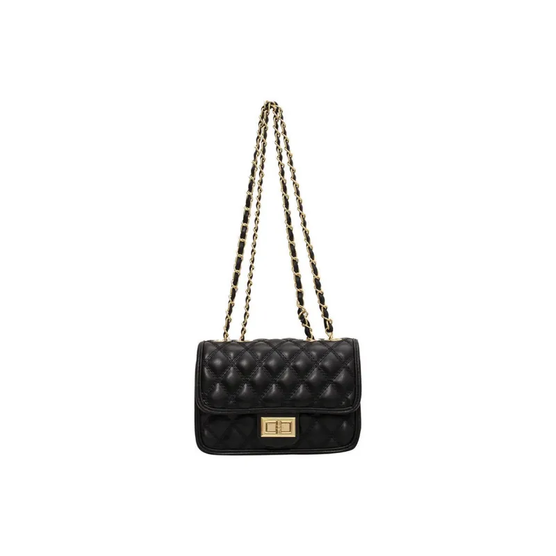 MARKANGARO PU Small Square Bag Regular Women's White/Black-9