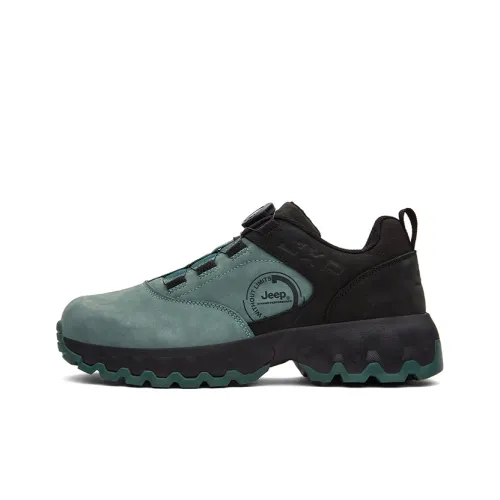 Jeep Rebound Wear Resistant Slip Resistant Low Top Outdoor Shoes Men's Dense Forest Green