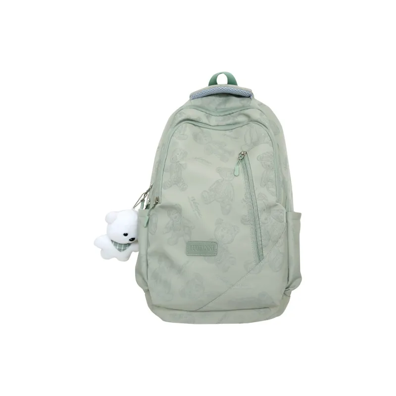 Venerable Brahma Nylon Backpack Large Size Women's Black/Ecru/Gray/Purple/Green-10