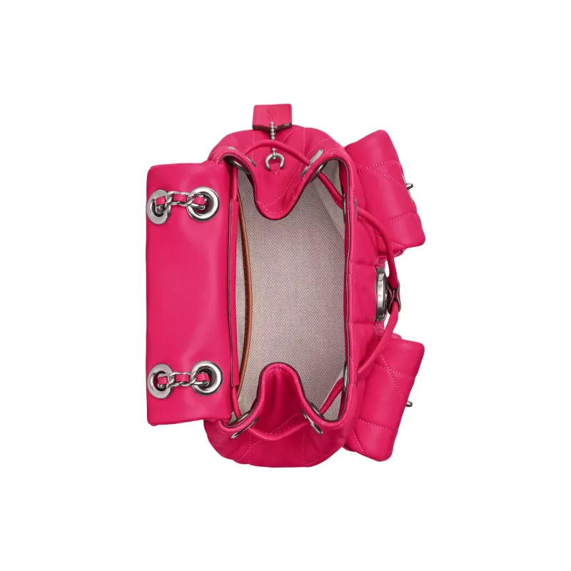 COACH Tabby Nappa Leather Backpack Small Size Women's Dragon Fruit-3