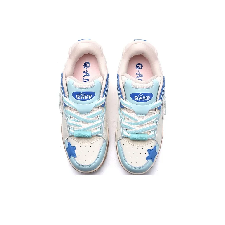 Q AND Slip Resistant Cushioning, Abrasion Resistant, Breathable, Height Increasing Low Top Skateboard Shoes Unisex-14