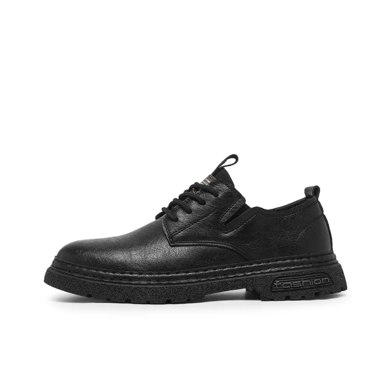 Bull charm Casual Shoes Men Low Top Black/Khaki-0