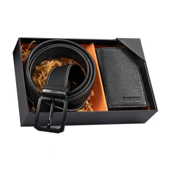 SAMSONITE Cow Split Leather Key Pouch Men's Black