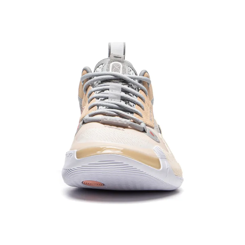 LiNing WOW 10 Way Of Wade 10 Anti-Slip Wear-Resistant Low-Top Basketball Shoes Men's Sandy Ice Brown-4