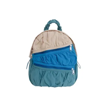 KAKAXI Composite Cloth Backpack Women's Blue/Pink/Beige