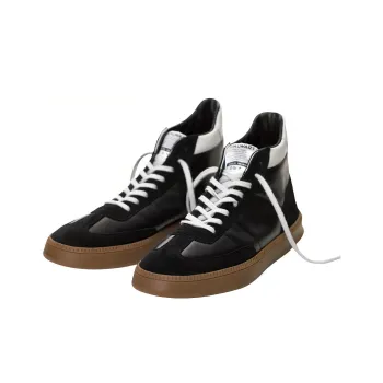 SPALWART Smash Mid Stylish Skateboarding Shoes Unisex Black