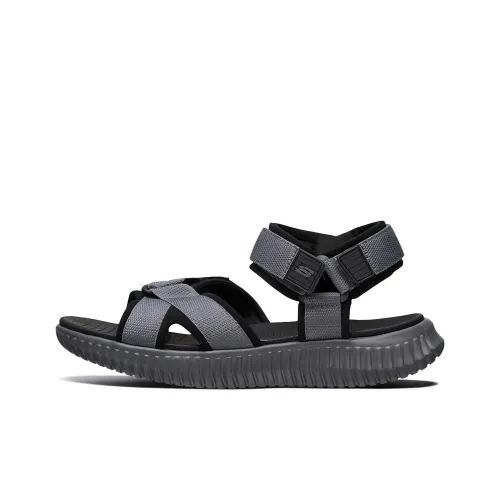 Skechers Elite Flex Beach Sandals Men Charcoal Gray/Black