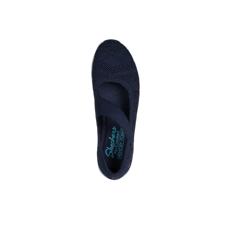 Skechers Be-Cool Slip-Resistant Breathable Lightweight Low-Top Casual Shoes Women's Blue-2