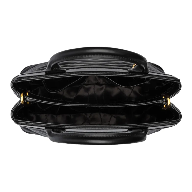 FION Cow Leather Killer Bag, Shoulder Bag, Crossbody Bag, Handbag Regular Women's Black-4