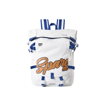 Spare No Pains. Polyester Travel Bag Backpack Unisex White