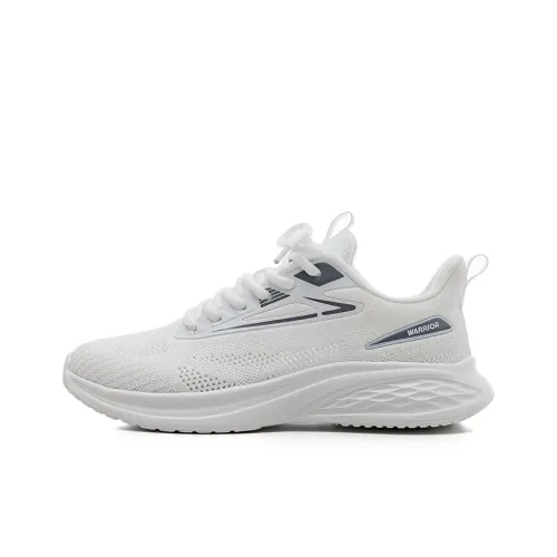 Warrior Cushioning Rebound Wear Resistant Lightweight Breathable Low Top Running Shoes Women's White