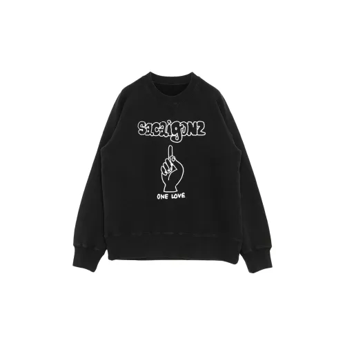 Sacai Sweatshirts Unisex Black