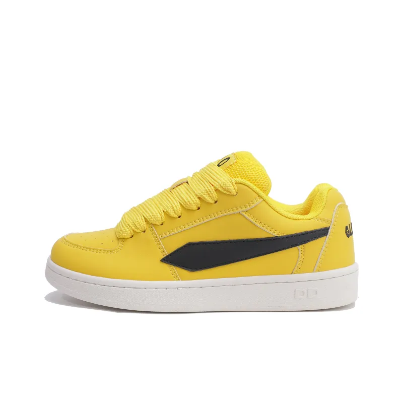 GLO BULL Skateboard Shoes Unisex Low Top Yellow-0