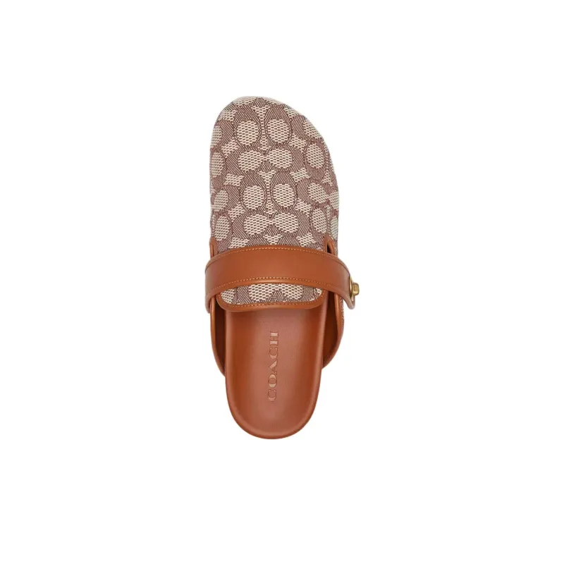 COACH Blake Closed Toe Slippers Women's Brown-3