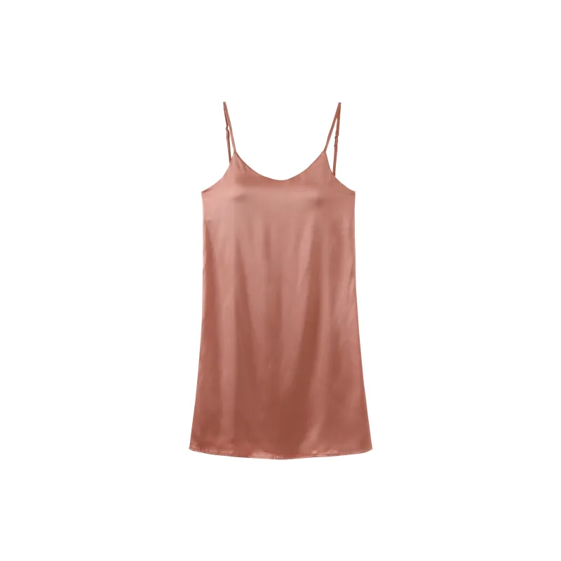CAIHENGTONG Nightgown Women's Cameo Brown-0