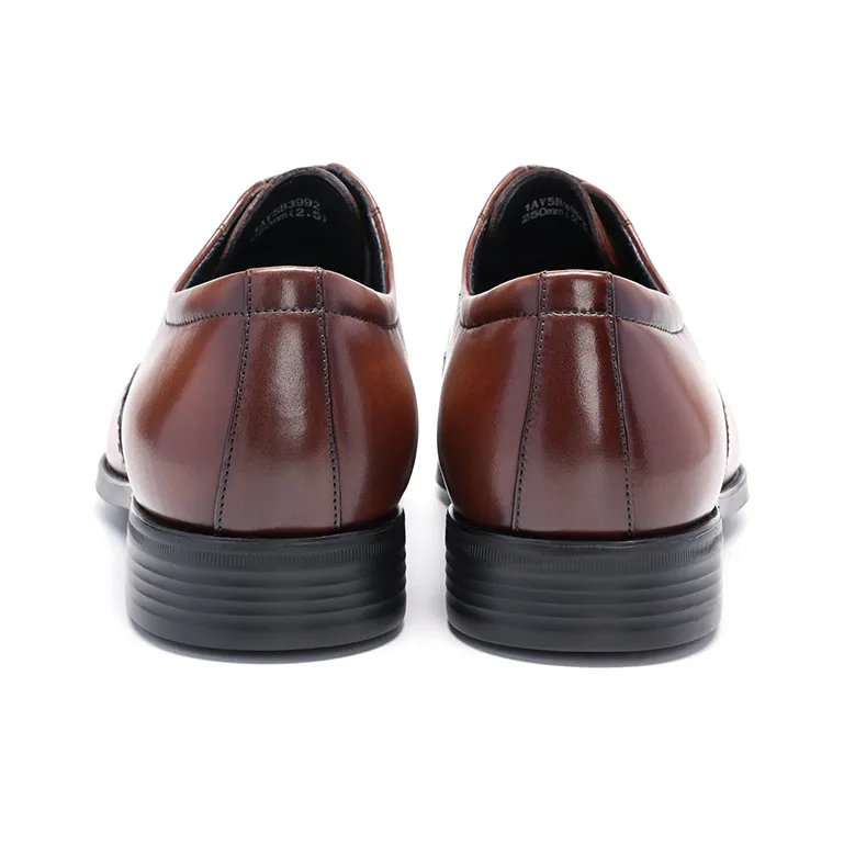 Satchi Dress Shoes Men Low Top Yellow Brown-4