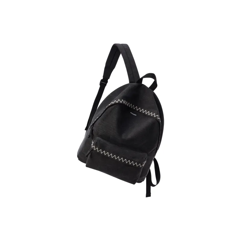 Werocker Canvas Backpack Regular Unisex Ecru/Black/Green-12