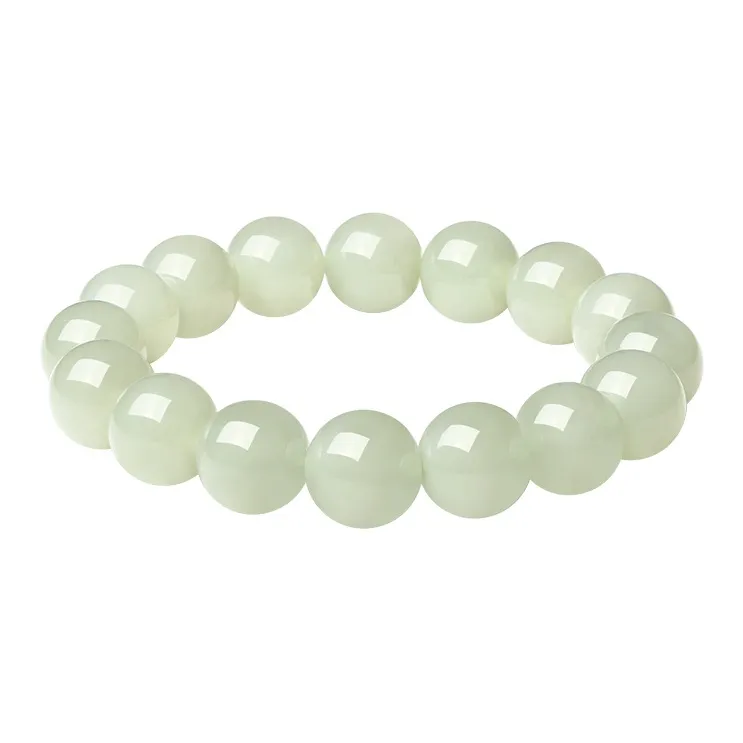 CHOW TAI SENG Bracelets Pale Greenish White Jade Women's-1