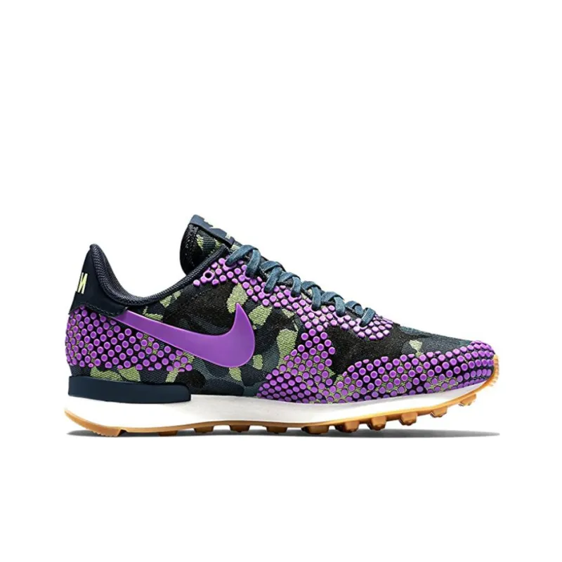 Nike Internationalist Cushioning Anti-Slip And Wear-Resistant Low-Top Casual Shoes GS Green Purple-1