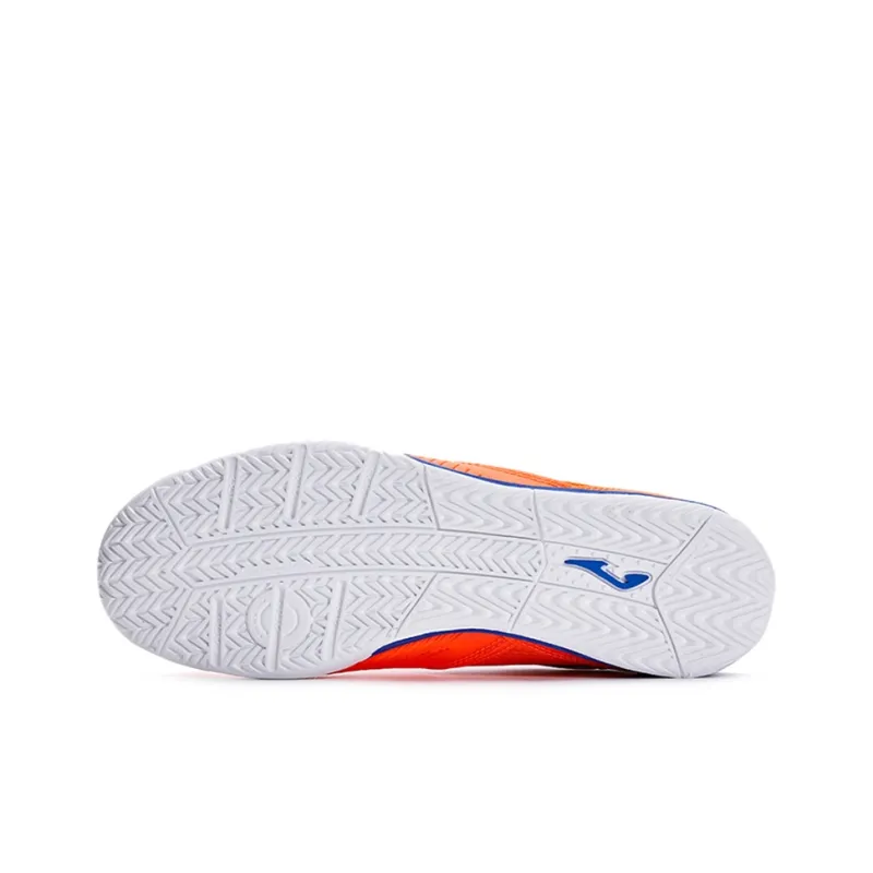 Joma IC/IN Indoor Wear Resistant Slip Resistant Soccer Shoes Men's Neon Orange-4