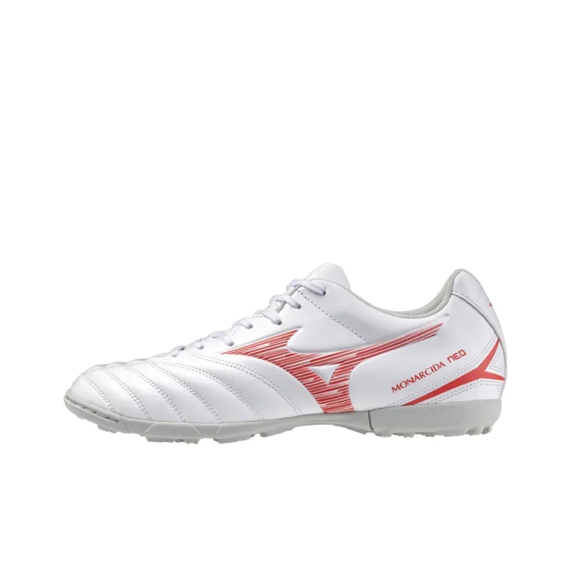 Mizuno Monarcida AG Rubber Short Studs Cushioning Wear Resistant Soccer Shoes Unisex White Red-0