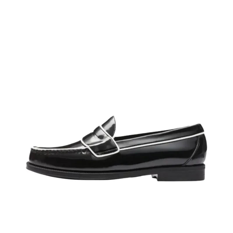 G.H. Bass & Co. Logan Piping Easy Weejuns Loafers Men's Black-0