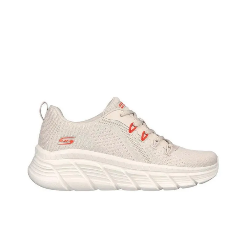 Skechers BOBS B FLEX HI Casual Shoes Women's Beige Red-3