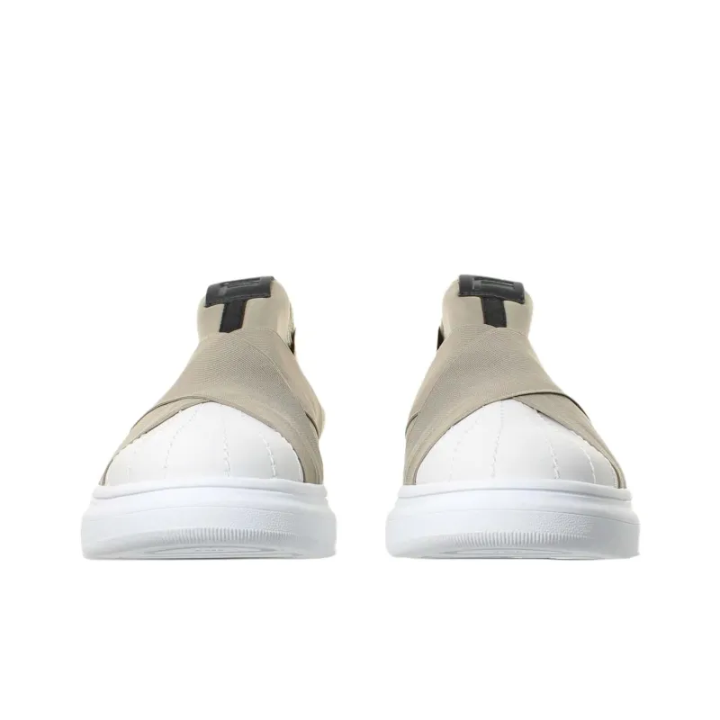 FESSURA Edge Low-Top Casual Shoes 4cm Women's Gray White-3