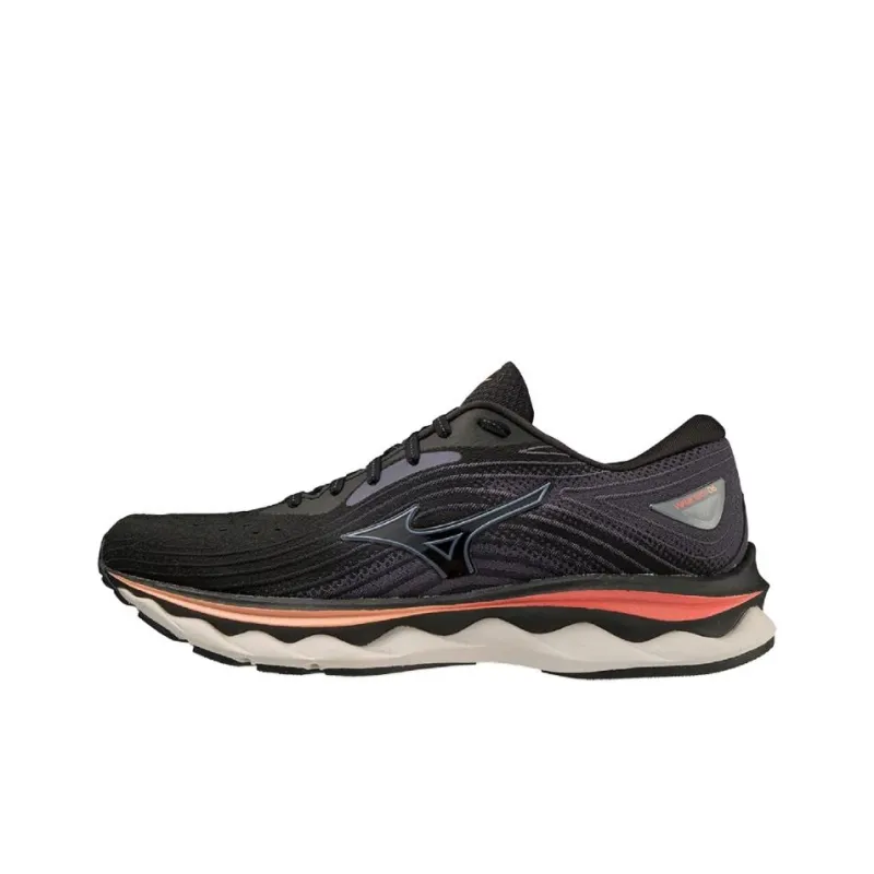 Mizuno Wave Sky 6 'Black Hot Coral' Women's-0