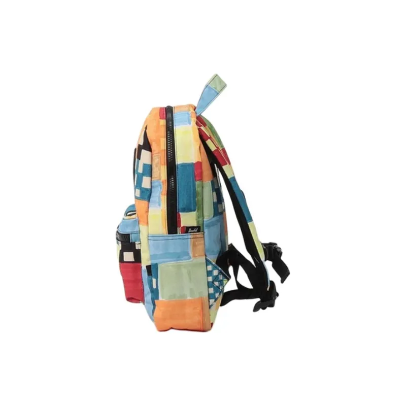 Herschel Polyester Backpack Regular Men's Plaid Patchwork Fabric-1
