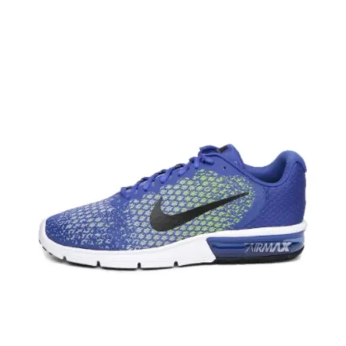 Nike Air Max Sequent 2 Medium Blue Ghost Green Women's