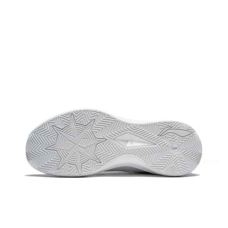 LiNing Liren 3 V2 White Pearl Cushioned Slip Resistant Abrasion Resistant Low Top Basketball Shoes Unisex Mist White-6