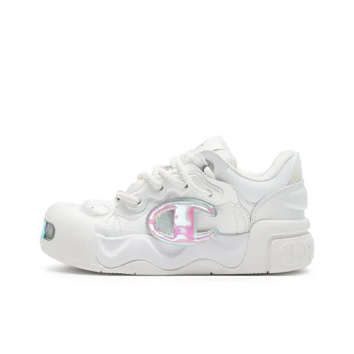 Champion Puffy Shoes AutoSkate V1 Low Top Skateboard Shoes Women's White