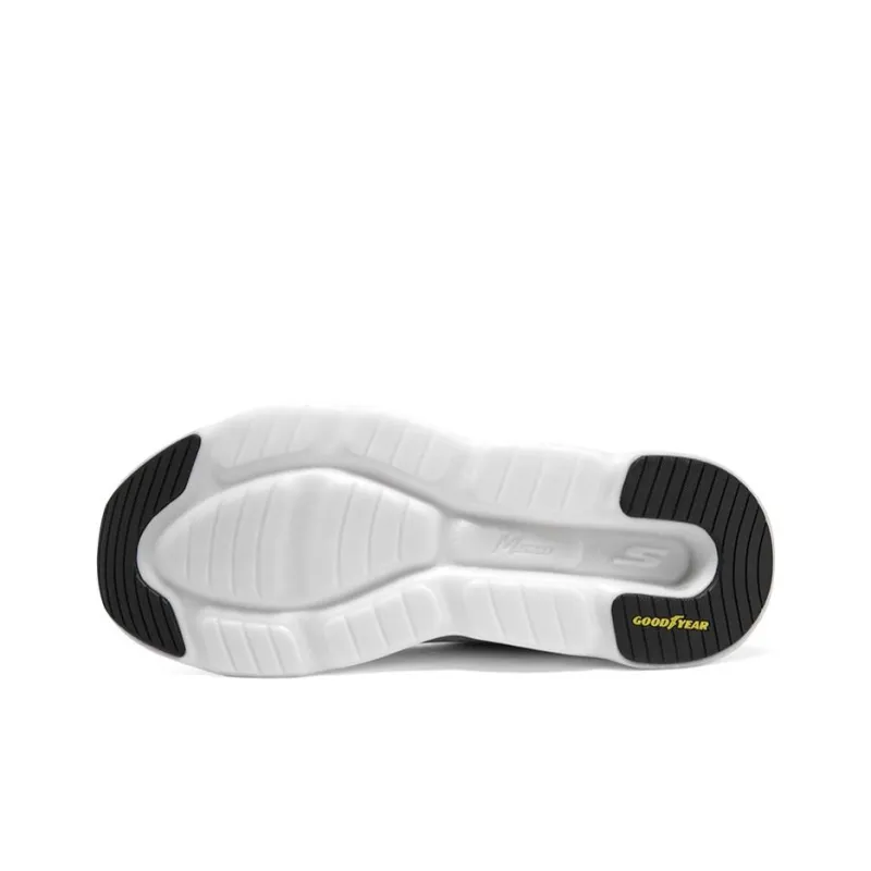 Skechers GO RUN Swirl Tech Speed Cushioning Wear Resistant Low Top Running Shoes Men's White Gray-5