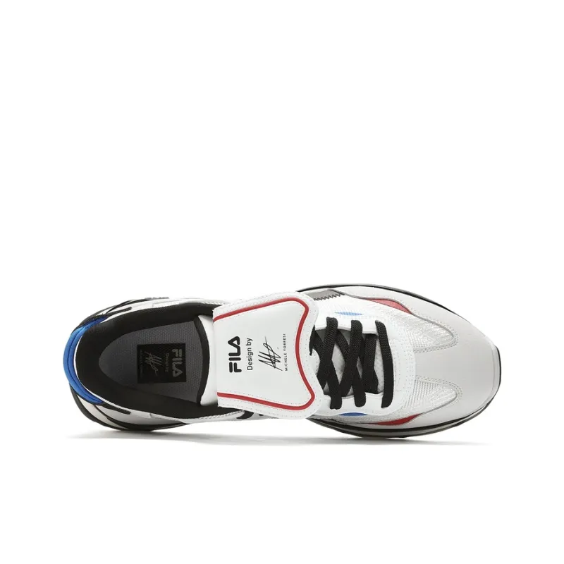 FILA KM2 Low Top Casual Shoes Men's White Gray-3