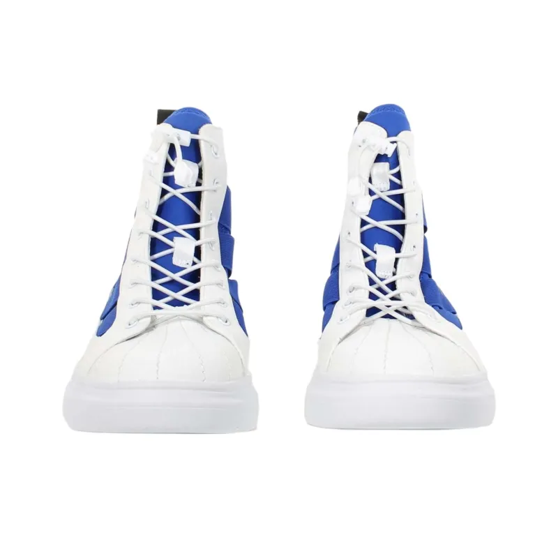 FESSURA Edge Midmask High-Top Casual Shoes Women's Blue White-3