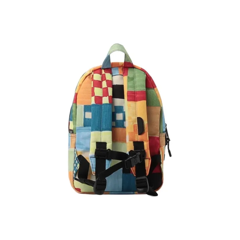 Herschel Polyester Backpack Regular Men's Plaid Patchwork Fabric-2