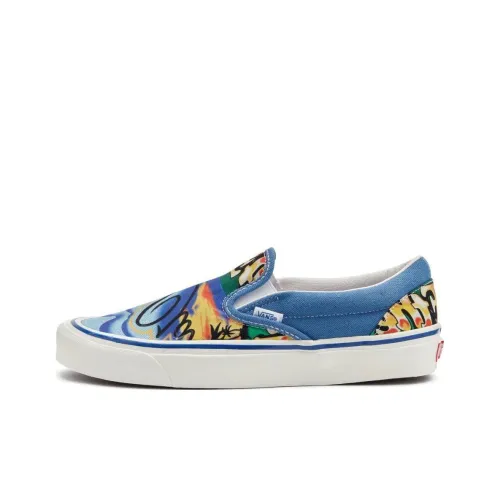 Vans Slip-on Skateboard Shoes Unisex Low-Top White/Multicolor